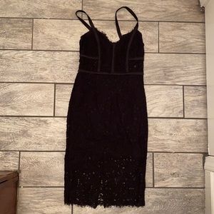 Express black lace dress 0